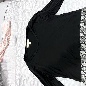 Pull over Michael kors blank sweater with snake attached shirt underneath